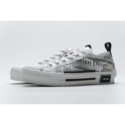 Get Dior B23 HT Oblique Transparency Low H565 White Black 01