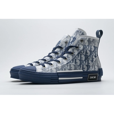 Get Dior B23 HT Oblique Transparency HIGH T00962H565 White Blue 01