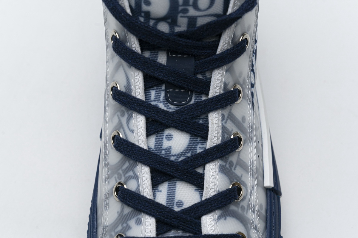 Get Dior B23 HT Oblique Transparency HIGH T00962H565 White Blue