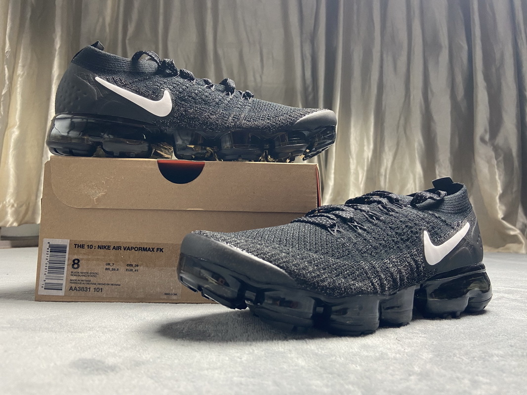 Get Nike Air VaporMax 2 Black White Grey AA3831-101