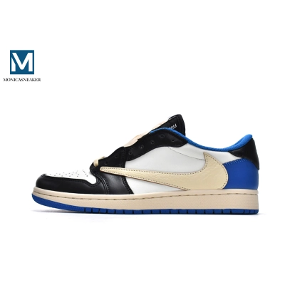 Get Travis Scott x Fragment Design x Air Jordan 1 Low DM7866-140 01
