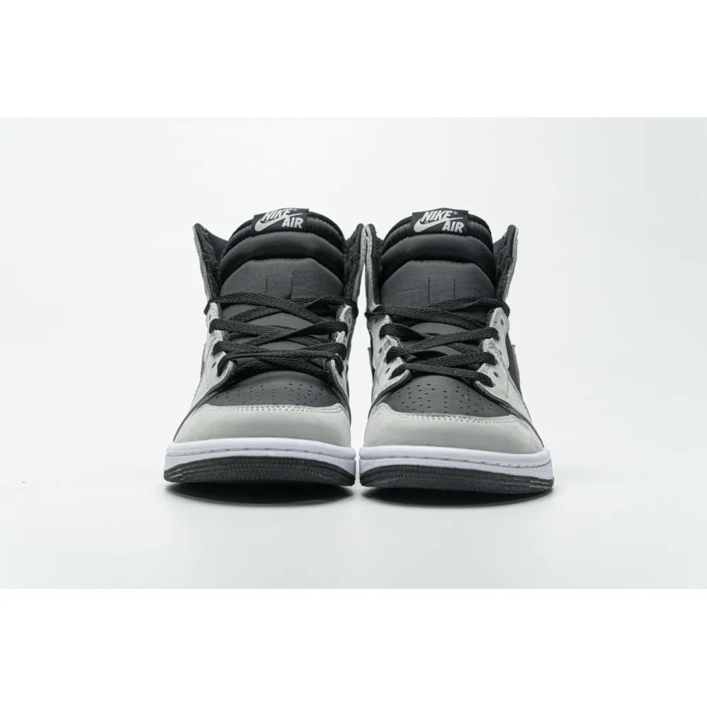 Get Air Jordan 1 Shadow 2.0 Black Light Smoke Grey 555088-035