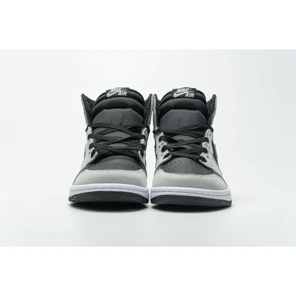 Get Air Jordan 1 Shadow 2.0 Black Light Smoke Grey 555088-035