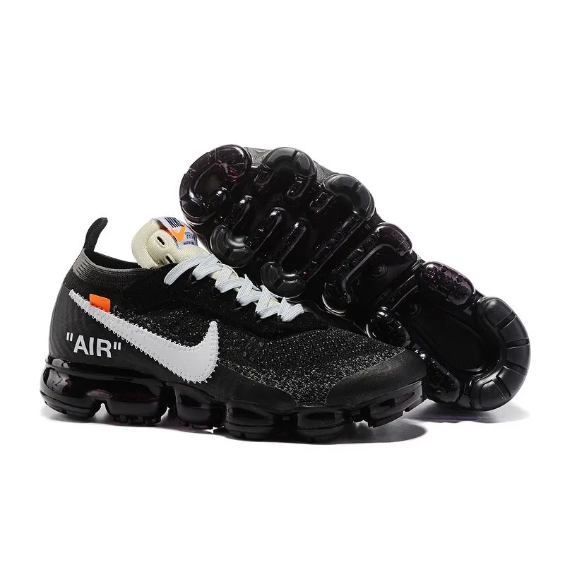 Get Off-White x Nike Air VaporMax 2.0 Men’s Black/White Breathable Running Shoes AA3831-001