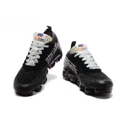 Get Off-White x Nike Air VaporMax 2.0 Men’s Black/White Breathable Running Shoes AA3831-001 02