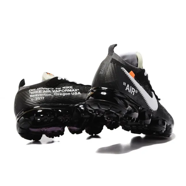 Get Off-White x Nike Air VaporMax 2.0 Men’s Black/White Breathable Running Shoes AA3831-001