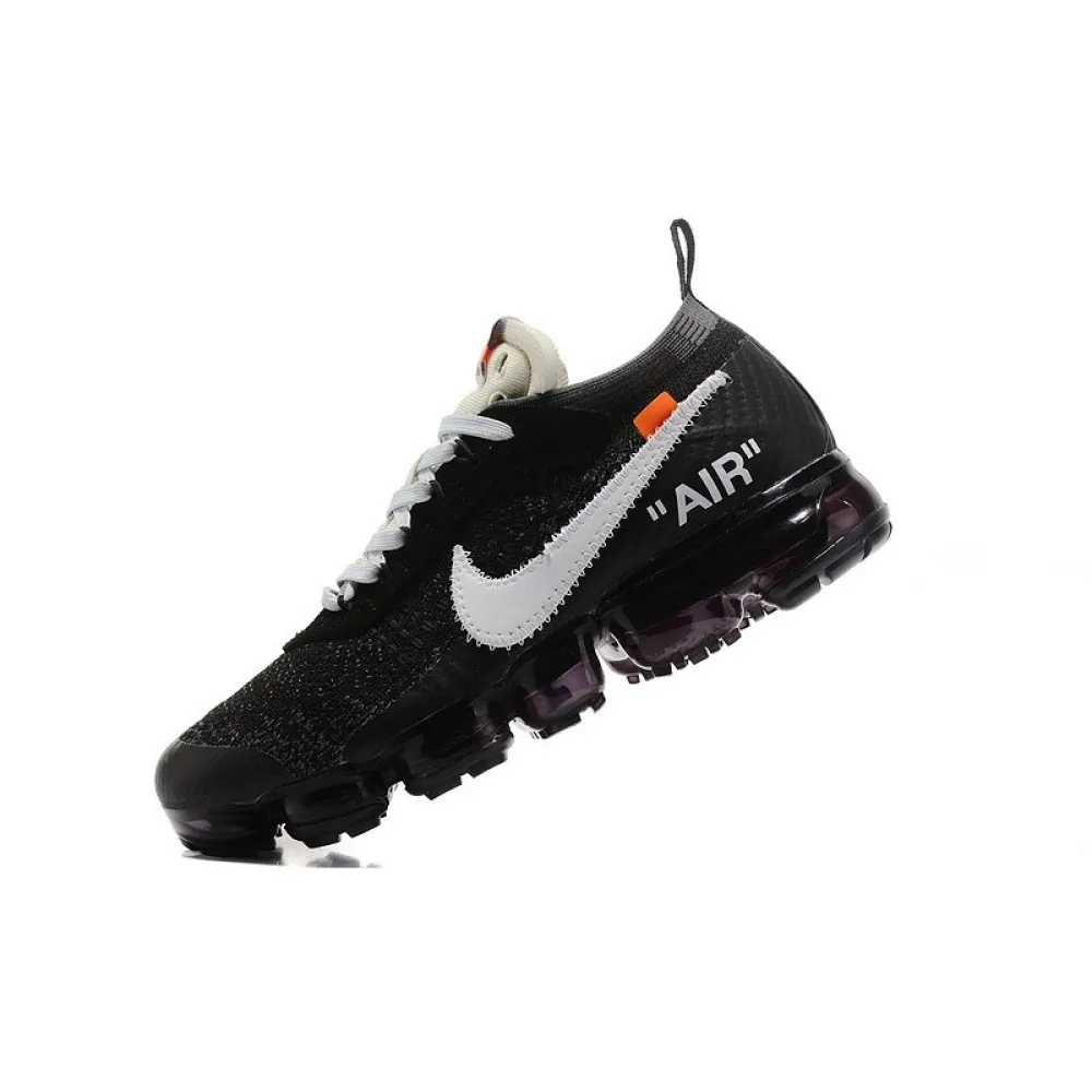 Get Off-White x Nike Air VaporMax 2.0 Men’s Black/White Breathable Running Shoes AA3831-001