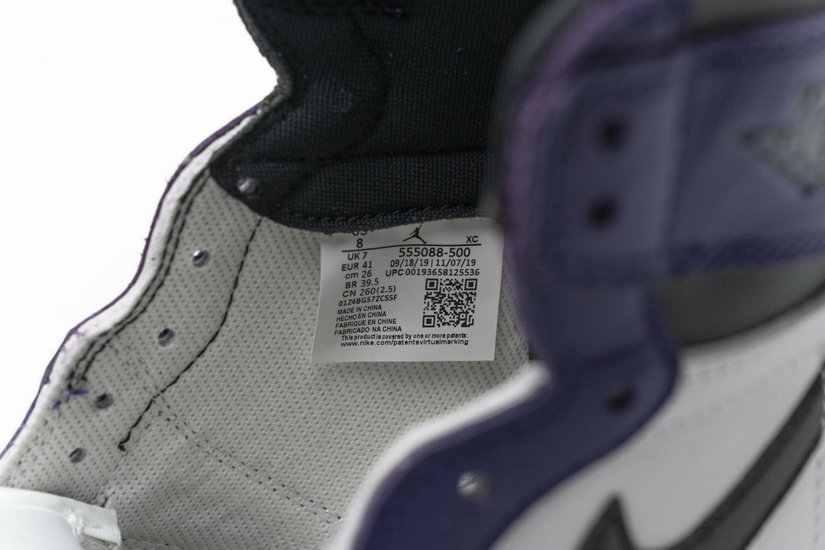 LJR Air Jordan 1 High OG “Court Purple” 55088-500