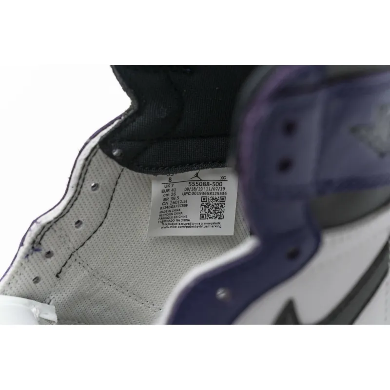LJR Air Jordan 1 High OG “Court Purple” 55088-500