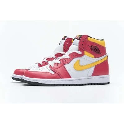 LJR Air Jordan 1 High OG “Light Fusion Red” 555088-603   01