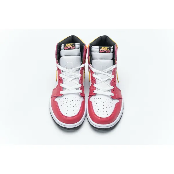 LJR Air Jordan 1 High OG “Light Fusion Red” 555088-603  