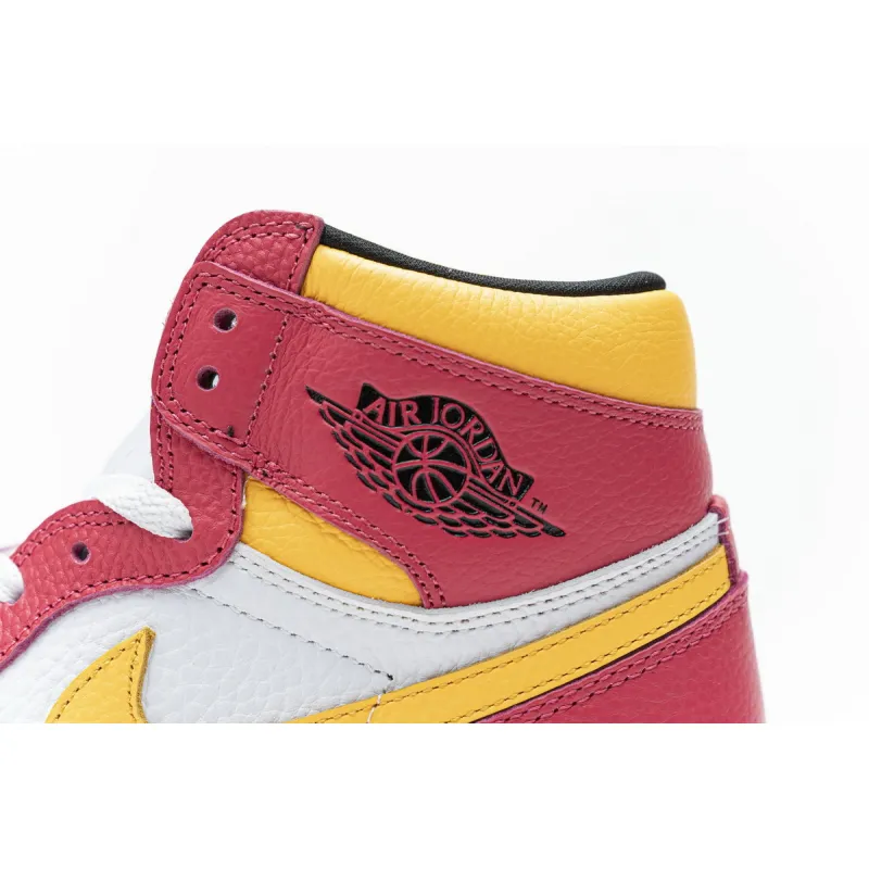 LJR Air Jordan 1 High OG “Light Fusion Red” 555088-603  