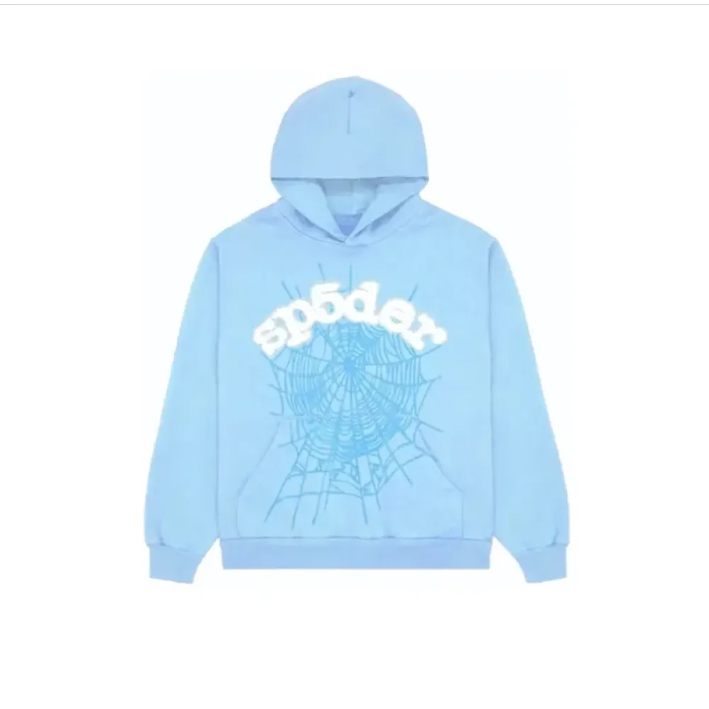  High Quality Sp5der P*NK Hoodie Sky Blue (Free Shipping)
