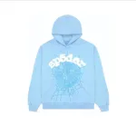  High Quality Sp5der P*NK Hoodie Sky Blue (Free Shipping)