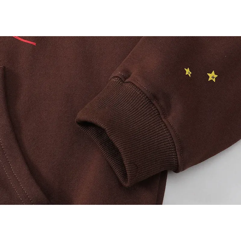 High Quality Sp5der P*NK Hoodie Brown (Free Shipping)