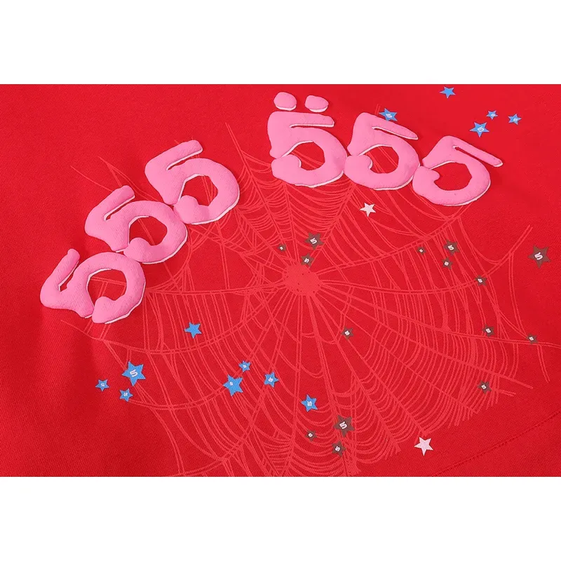 High Quality Sp5der P*NK Hoodie Red (Free Shipping)