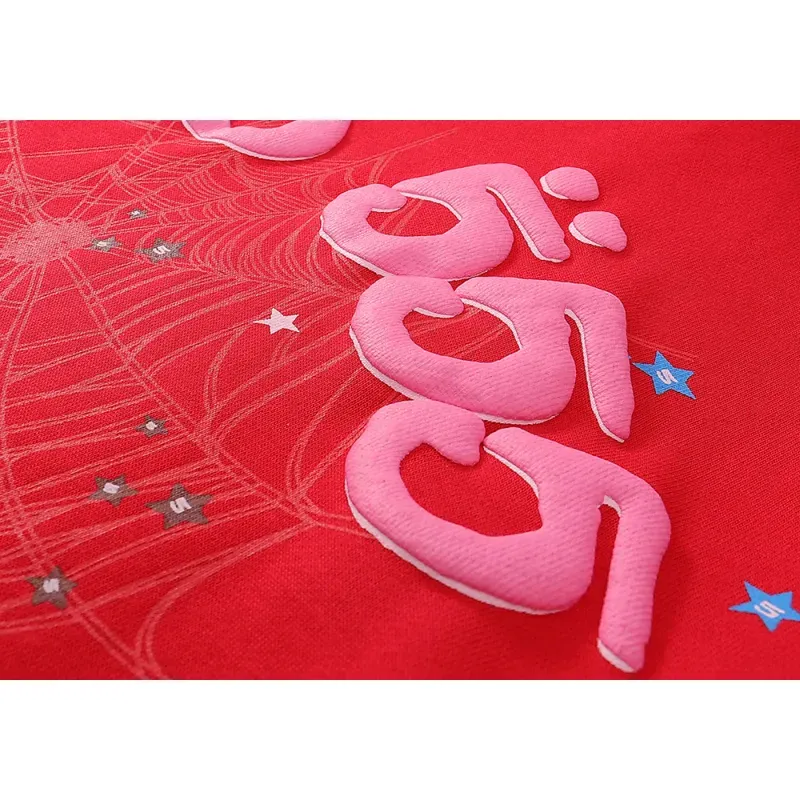 High Quality Sp5der P*NK Hoodie Red (Free Shipping)