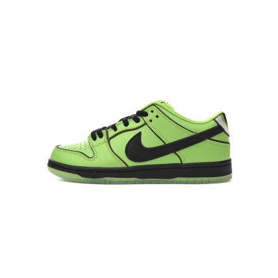 Get The Powerpuff Girls x Nike SB Dunk Low “Buttercup” FZ8319-300  01