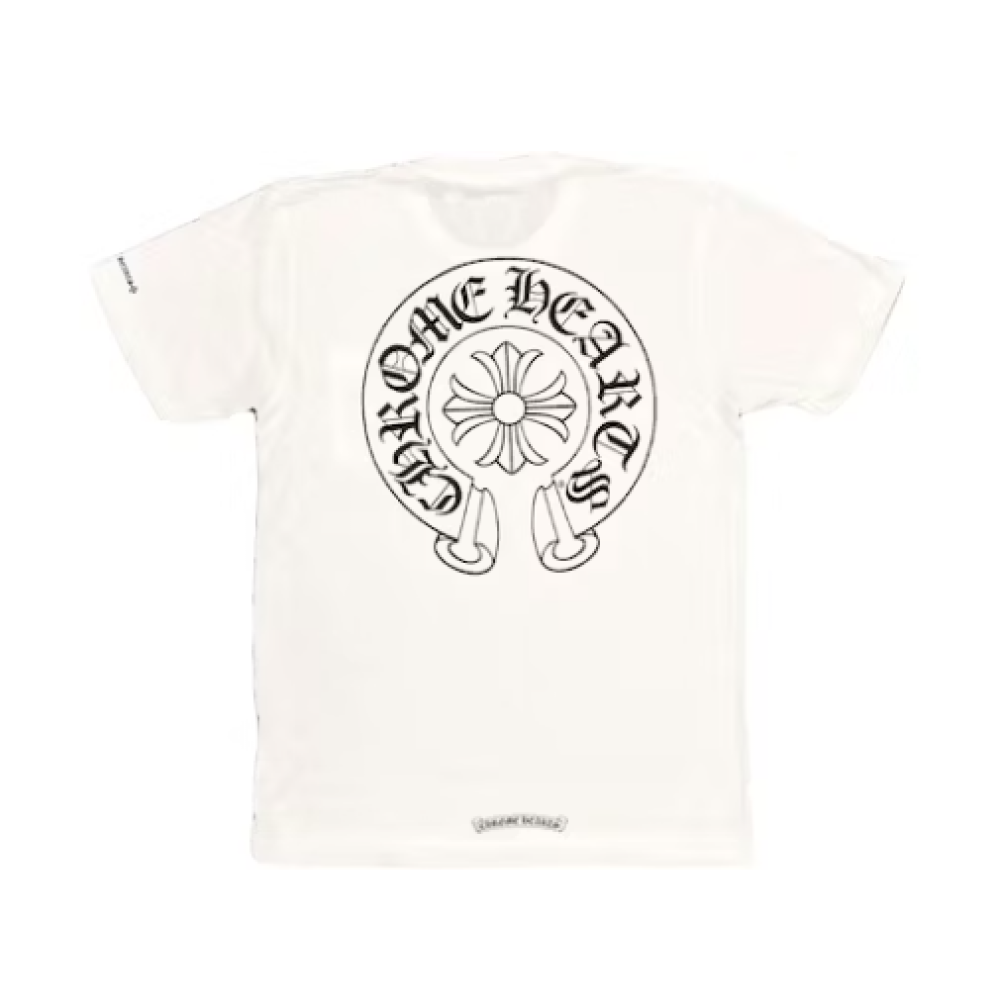 High Quality Chrome Hearts Horse Shoe Logo Pocket T-Shirt SS21