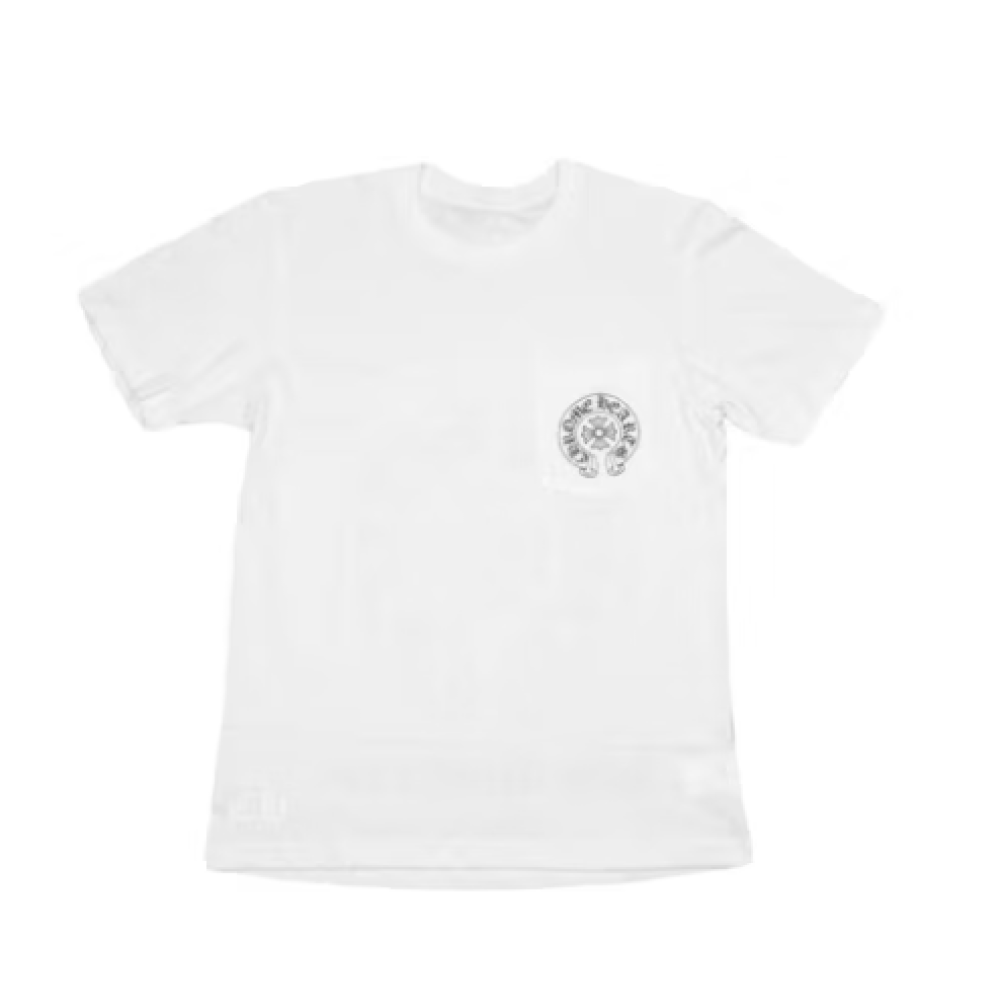 High Quality Chrome Hearts Horse Shoe Logo Pocket T-Shirt SS21