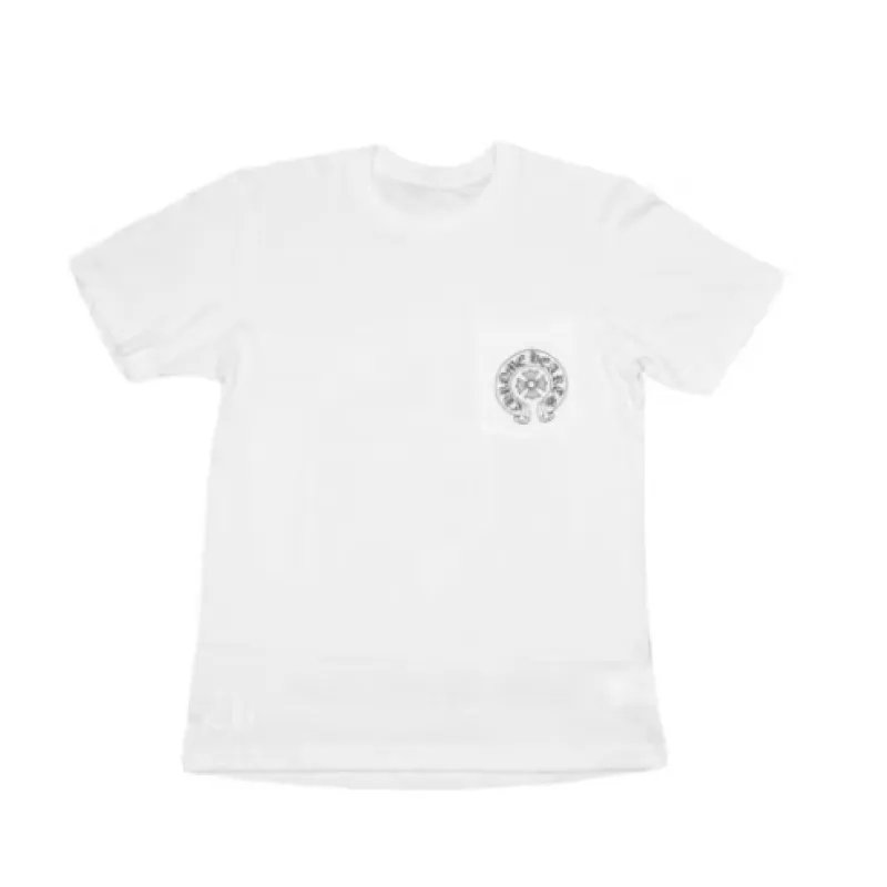 High Quality Chrome Hearts Horse Shoe Logo Pocket T-Shirt SS21