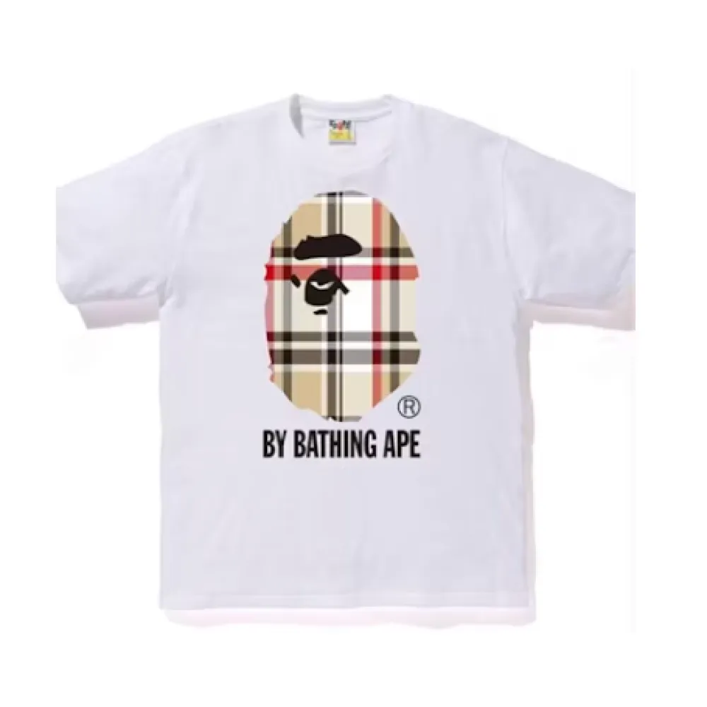 High Quality BAPE A Bathing Ape Check by Bathing T-shirt