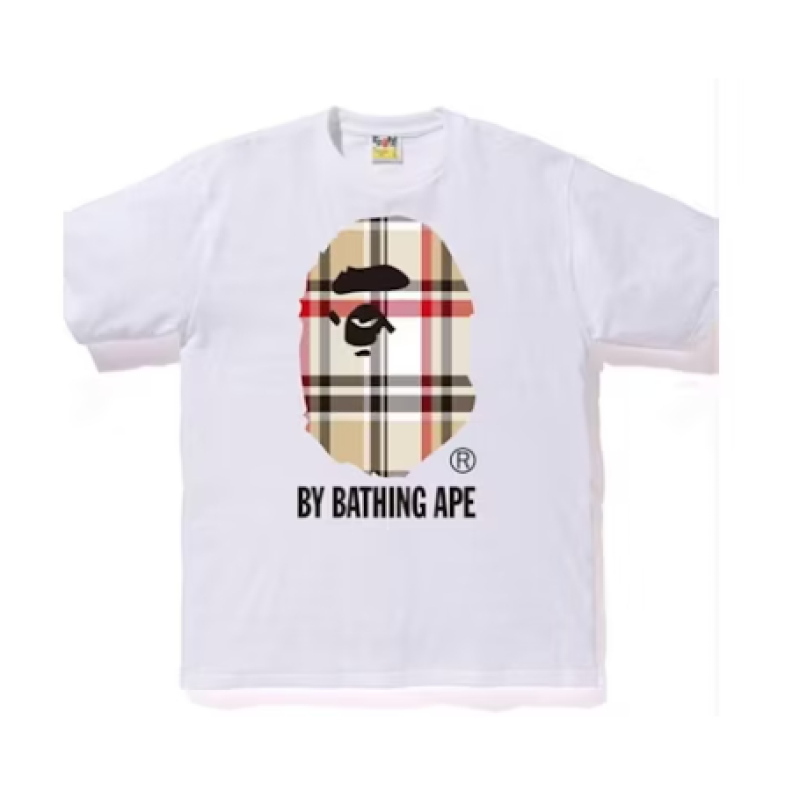 High Quality BAPE A Bathing Ape Check by Bathing T-shirt
