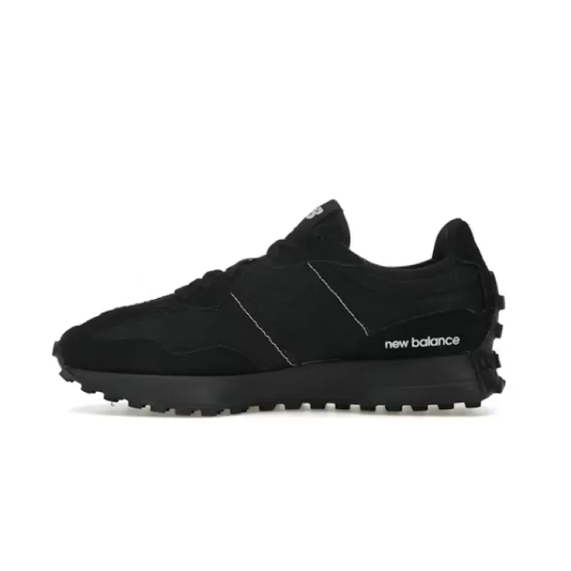 New Balance 327 Black White Tongue Logo MS327CTB