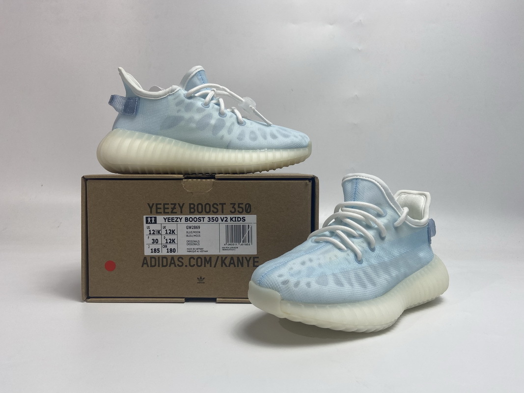 Get adidas Yeezy Boost 350 V2 Mono Ice GW2869 (KID)