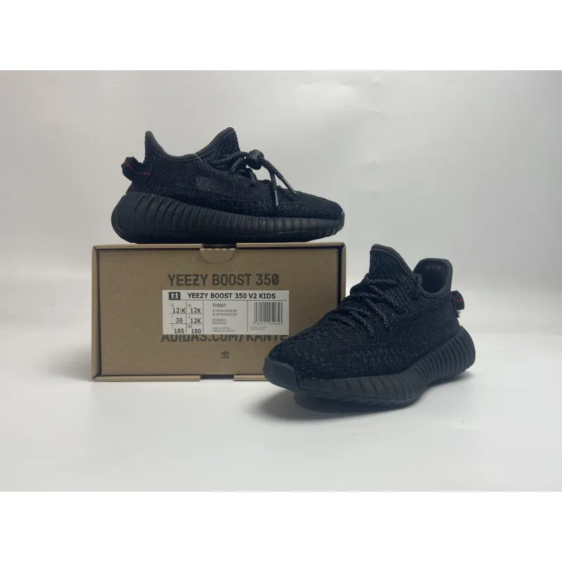 Get adidas Yeezy Boost 350 V2 Black Reflective FU9007 (KID)