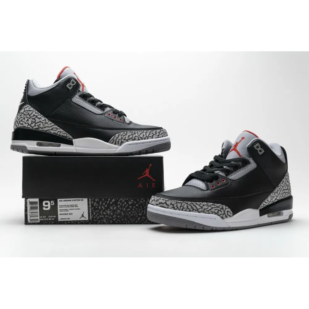 Get Air Jordan 3 Retro Black Cement (2018) 854262-001