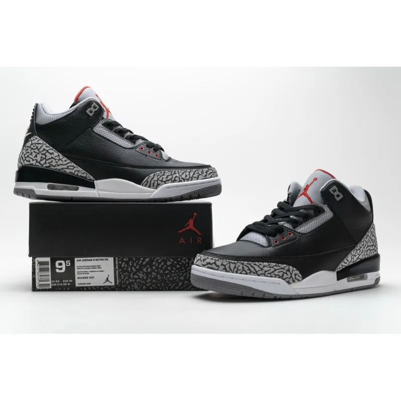 Get Air Jordan 3 Retro Black Cement (2018) 854262-001