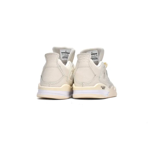 Get Air Jordan 4 Retro PS Sail CV9388-100 (KID) 