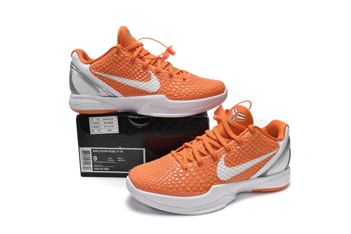 Get Nike Zoom Kobe VI TB Orange 454142-800