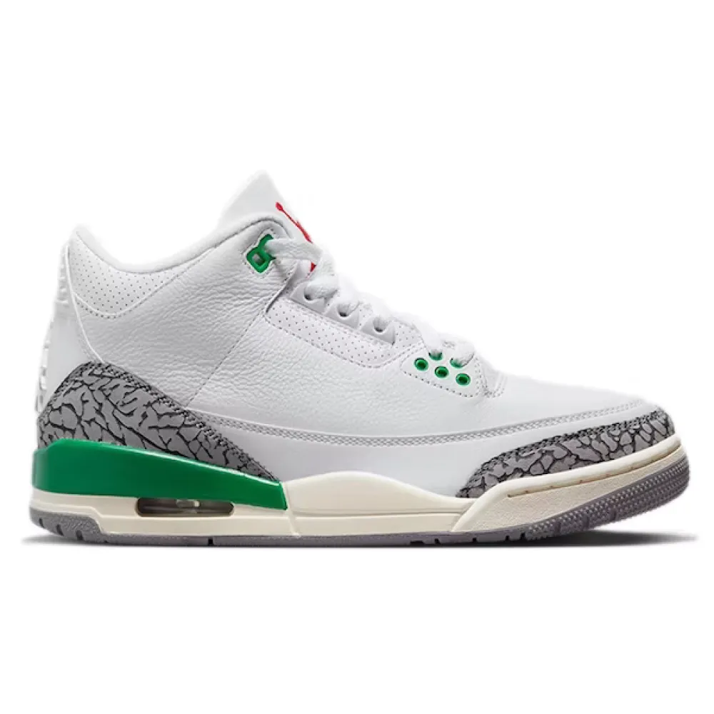 Get Air Jordan 3 WMNS "Lucky Green" CK9246-136