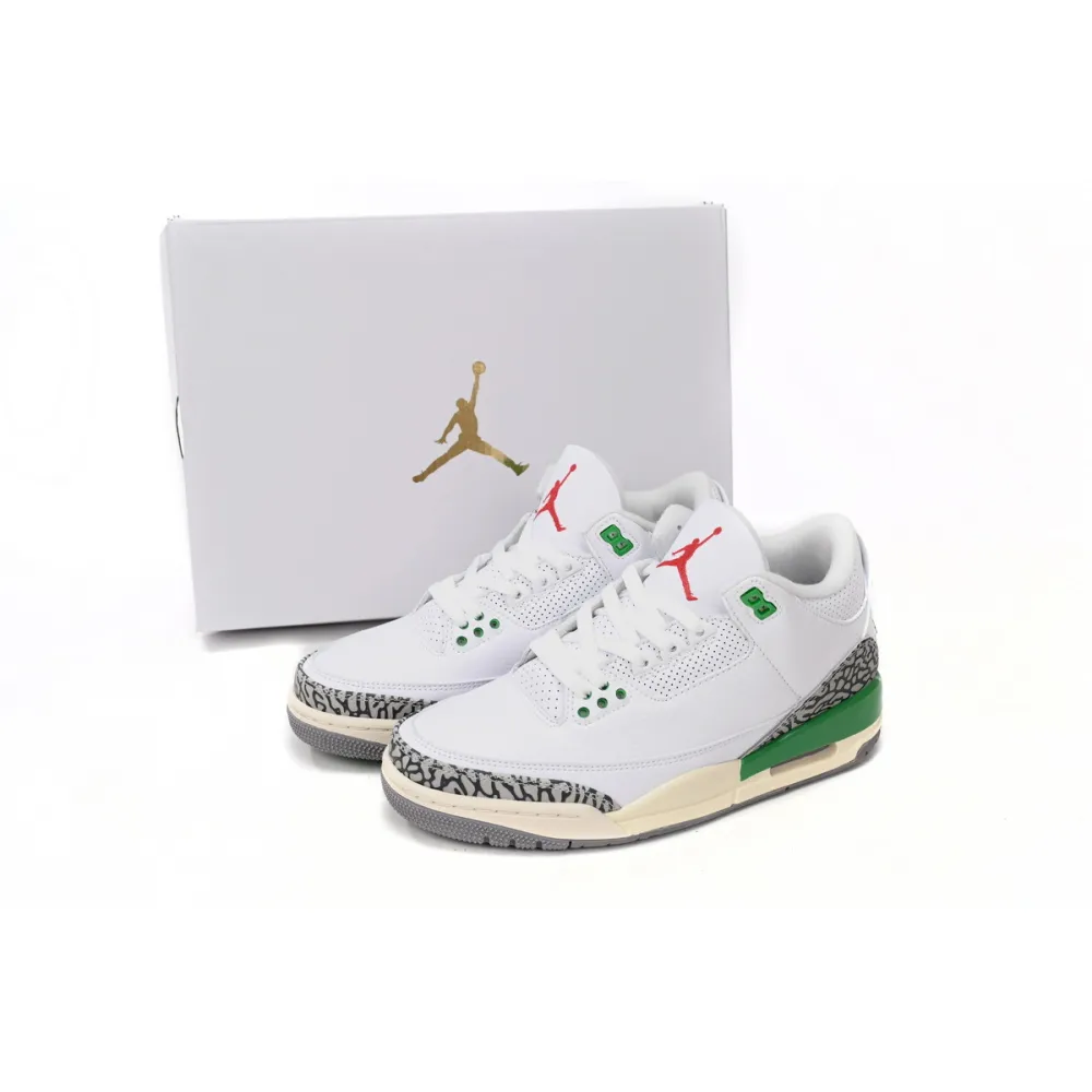 Get Air Jordan 3 WMNS "Lucky Green" CK9246-136