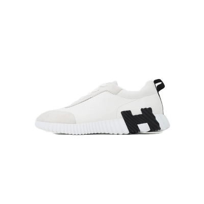 Get Hermes Bouncing Sneaker Blanc & Black Label 01