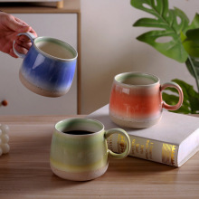 Nordic retro handmade ceramic mug, household large capacity drinking cup, ceramic cup wholesale