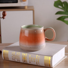 Nordic retro handmade ceramic mug, household large capacity drinking cup, ceramic cup wholesale