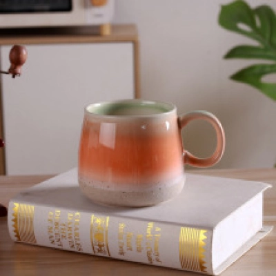Nordic retro handmade ceramic mug, household large capacity drinking cup, ceramic cup wholesale 02