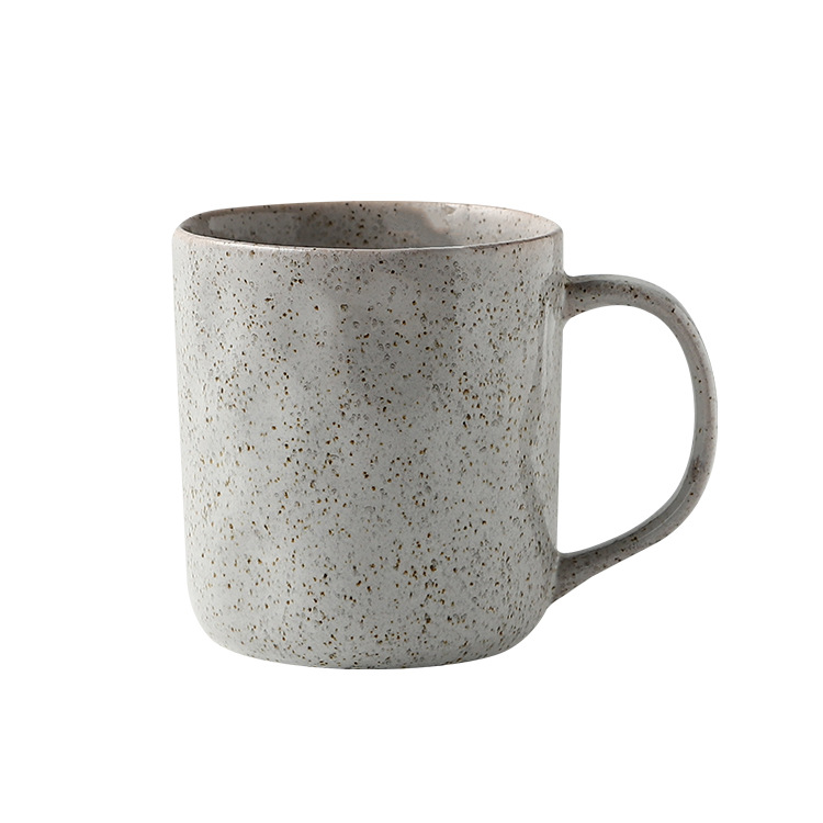 Vintage ceramic mug coarse pottery mug