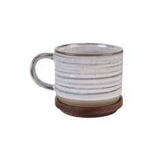 Nordic New Creative Cup Ceramic Home Office Coffee Cup High Beauty Makeup with Lid Spoon Cross border