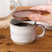 Nordic New Creative Cup Ceramic Home Office Coffee Cup High Beauty Makeup with Lid Spoon Cross border