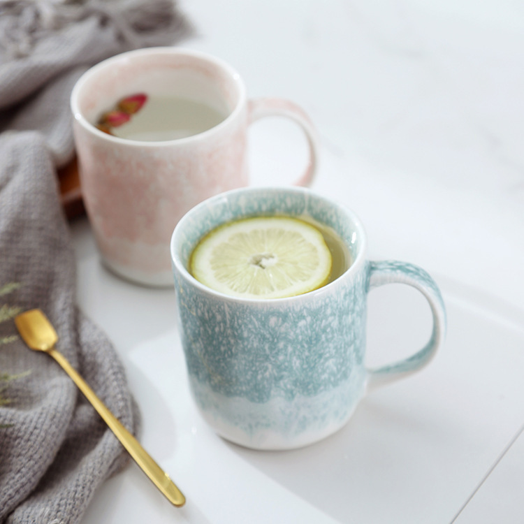 creative vintage mug for household use, suitable for couples, featuring Nordic underglaze color, high-temperature resistant ceramic cup