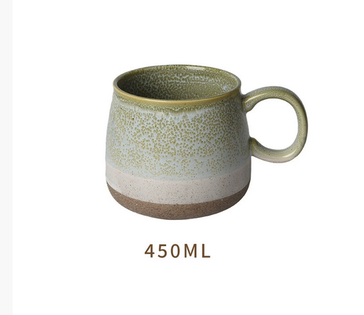 Nordic Vintage Handmade Ceramic Mug – Large Capacity Water Cup for Home Use 
