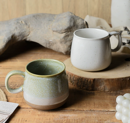 Nordic Vintage Handmade Ceramic Mug – Large Capacity Water Cup for Home Use 
