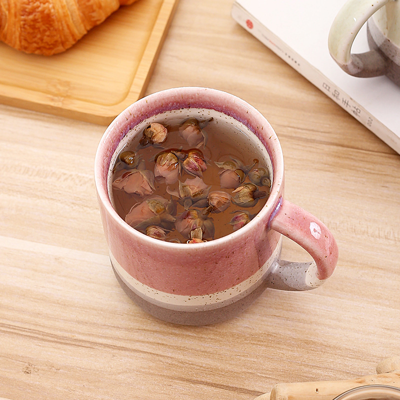 Popular ceramic mug creative reaction glaze multi-layer color girls' high-value ceramic coffee cup in stock