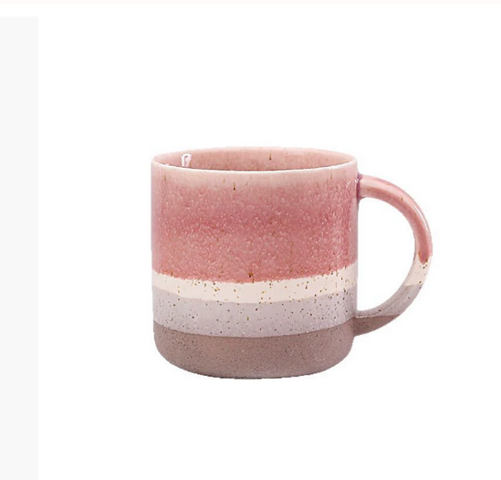 Trending Creative Ceramic Mug – Multilayer Glaze Reaction, High-Quality Ceramic Coffee Cup for Women