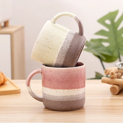 Trending Creative Ceramic Mug – Multilayer Glaze Reaction, High-Quality Ceramic Coffee Cup for Women 02
