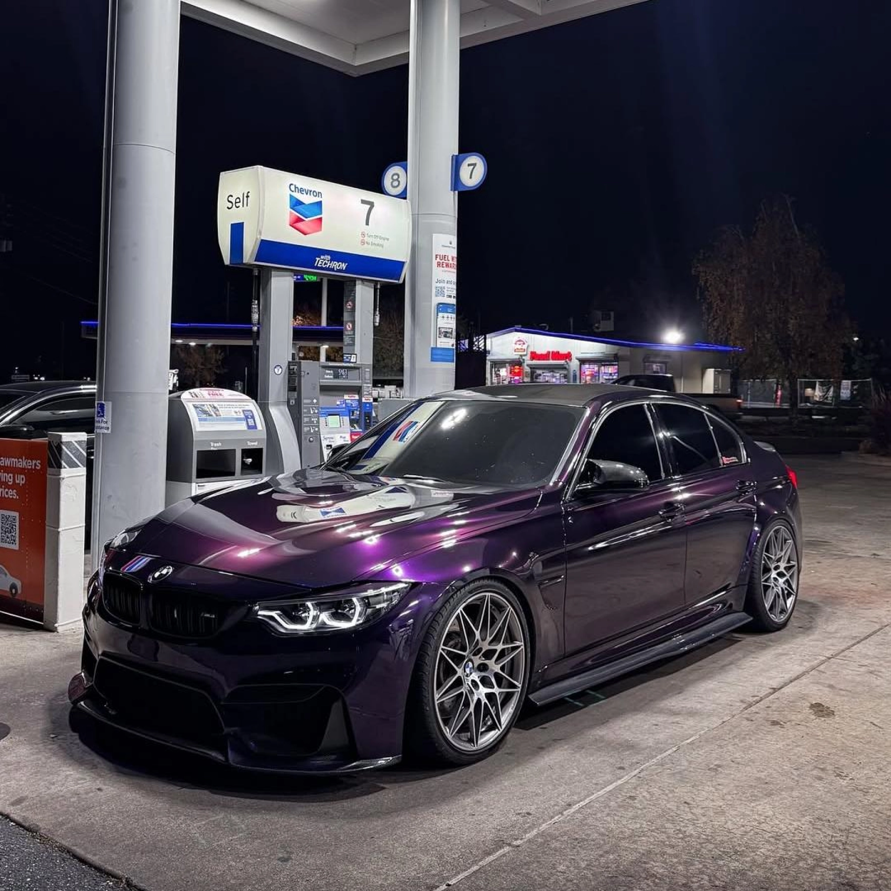 Gloss Metallic Ghost Midnight Purple Car Vinyl Wrap PET